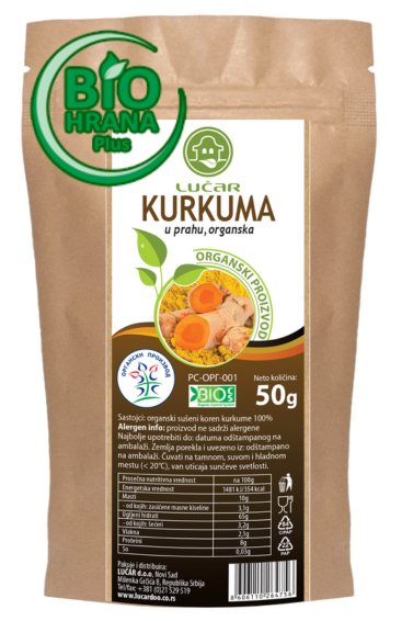 Kurkuma u prahu organska 50g Lucar